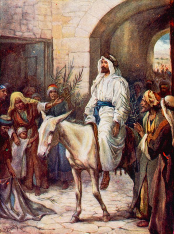 Entrada em Jerusalém (cor litho) de Evelyn Stuart Hardy