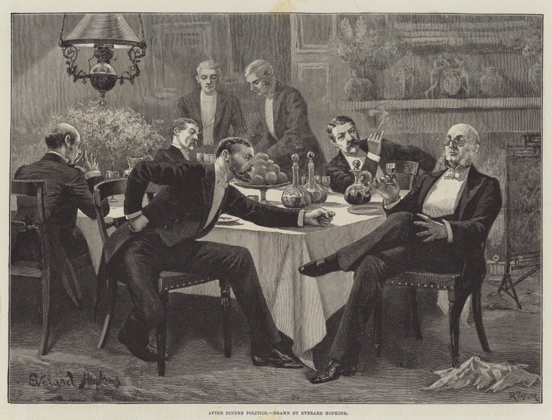 Depois do jantar política de Everard Hopkins