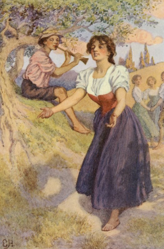 Ilustração para uma viagem sentimental por Laurence Sterne de Everard Hopkins