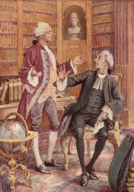 Ilustração para uma viagem sentimental por Laurence Sterne de Everard Hopkins