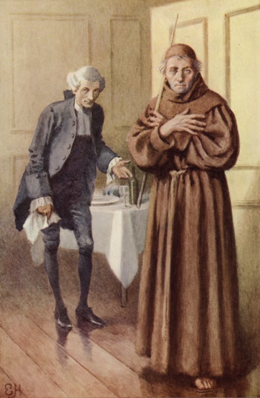 Ilustração para uma viagem sentimental por Laurence Sterne de Everard Hopkins