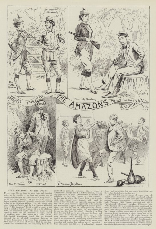 As Amazonas, no Court Theatre de Everard Hopkins