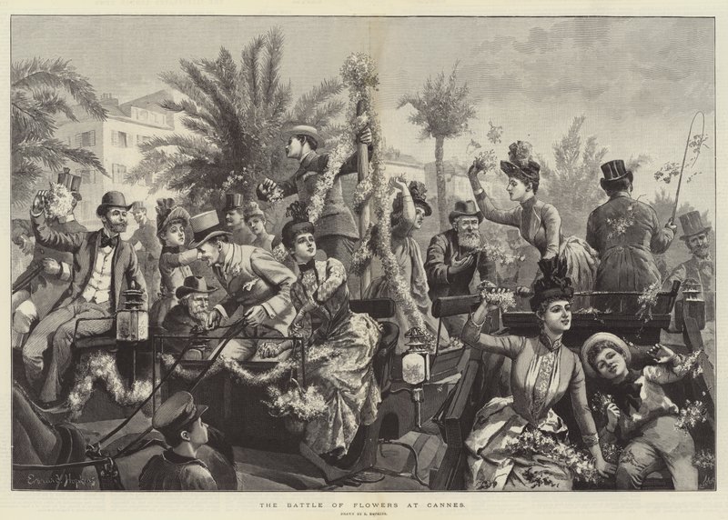 A Batalha das Flores em Cannes de Everard Hopkins