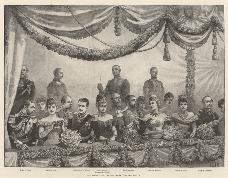 A festa real na ópera, terça-feira, 4 de julho de Everard Hopkins