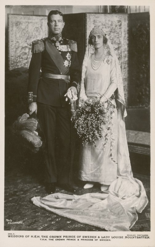 Casamento do príncipe Gustaf Adolf da Suécia e Lady Louise Mountbatten, 1923 de F.A Swaine