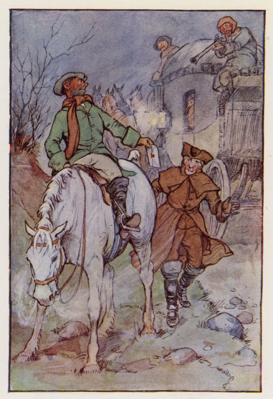 Ilustração para Um Conto de Duas Cidades de Charles Dickens (litografia a cores) de F. M. B. Blaikie