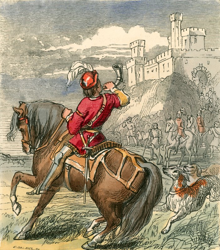Earl Douglas avançando com seus homens de F. Tayler