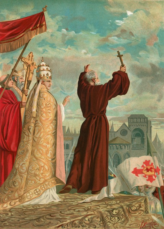 Pedro, o Eremita, pregando a cruzada de F. Xumetra