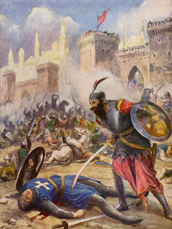 La Gerusalemme Liberata de Torquato Tasso: Canto III, estrofe 45 (litografia a cores) de Fabio Fabbi