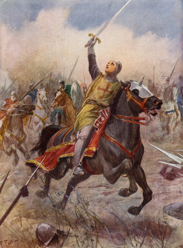 La Gerusalemme Liberata de Torquato Tasso: Canto VIII, estrofe 17 (litografia a cores) de Fabio Fabbi