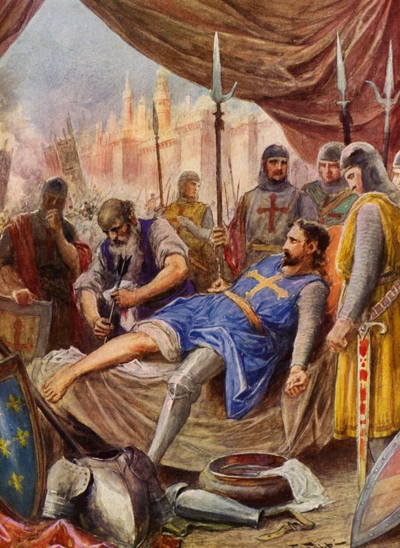La Gerusalemme Liberata de Torquato Tasso: Canto XI, estrofe 71 (litografia a cores) de Fabio Fabbi