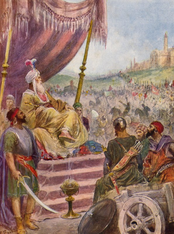 La Gerusalemme Liberata de Torquato Tasso: Canto XVII, estrofe 11 (litografia a cores) de Fabio Fabbi