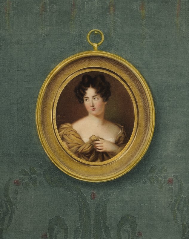 Retrato de uma mulher, pensado para ser a atriz Dermer de Fanny Charrin