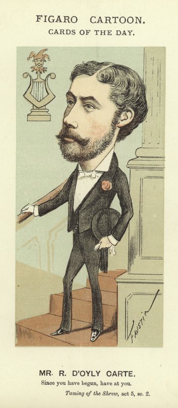 Caricatura de Richard D&39;Oyly Carte de Faustin