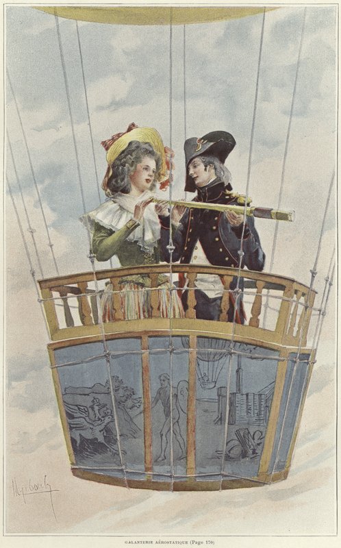 Galanteria aeronáutica de Felicien baron de Myrbach Rheinfeld