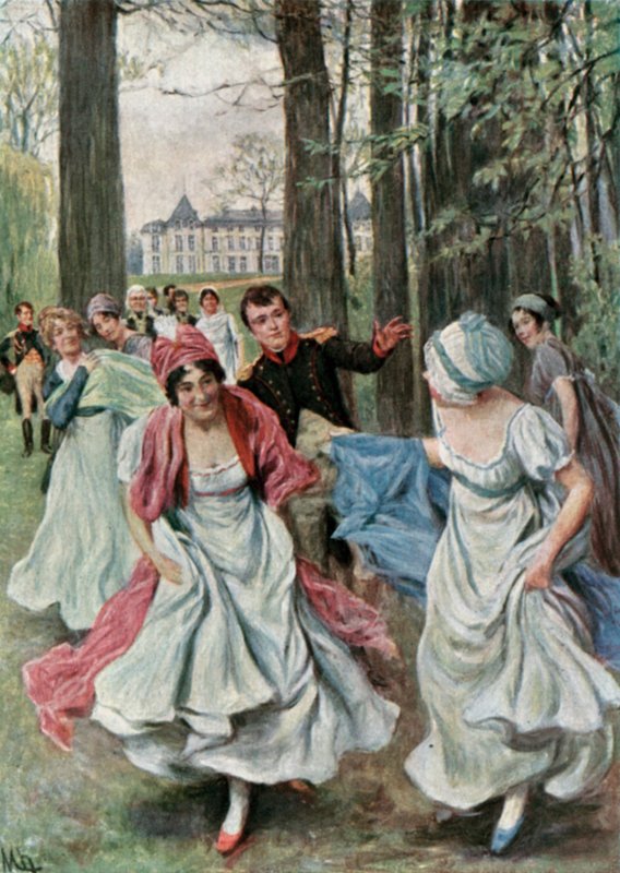 No parque em Malmaison durante o consulado de Felicien baron de Myrbach Rheinfeld