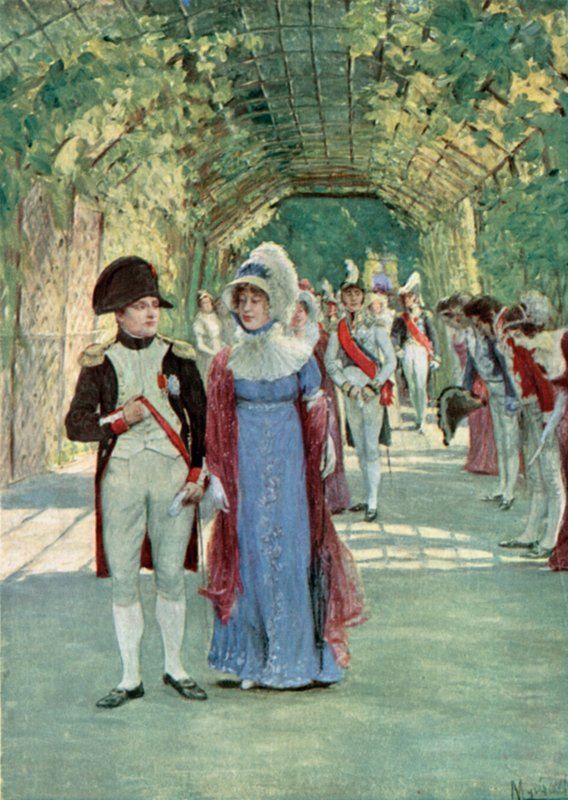 Napoleão e Marie Louise na Compiegne de Felicien baron de Myrbach Rheinfeld
