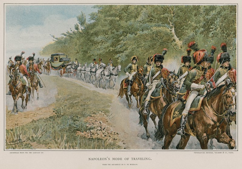 Modo de viajar de Napoleão de Felicien baron de Myrbach Rheinfeld