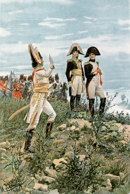 Príncipe Murat Saudando o Imperador de Felicien baron de Myrbach Rheinfeld