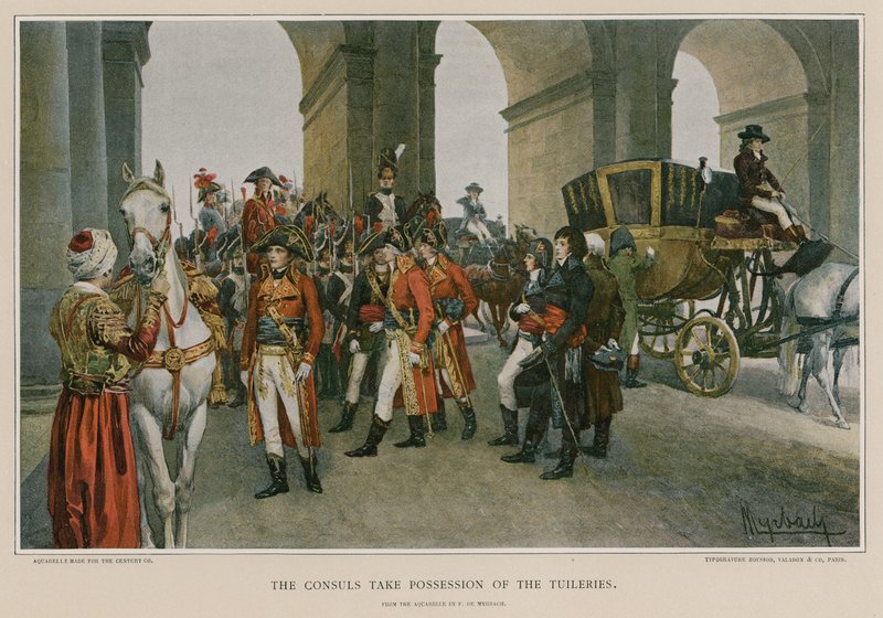 Os cônsules tomam posse das Tulherias de Felicien baron de Myrbach Rheinfeld