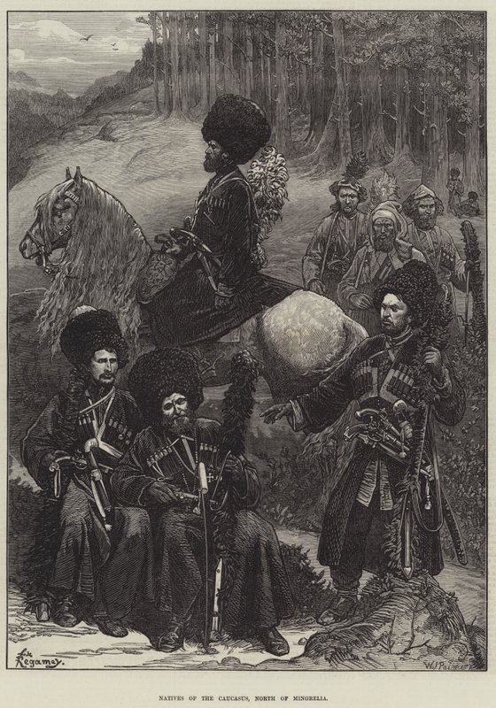 Nativos do Cáucaso, norte da Mingrelia de Felix Regamey