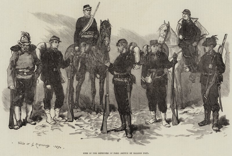 Alguns dos defensores de Paris de Felix Regamey