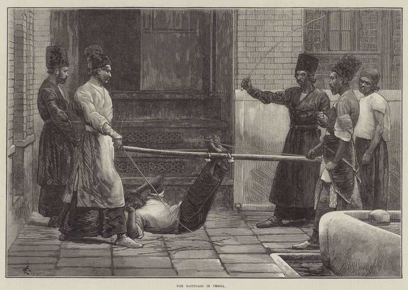 O Bastinado na Pérsia de Felix Regamey