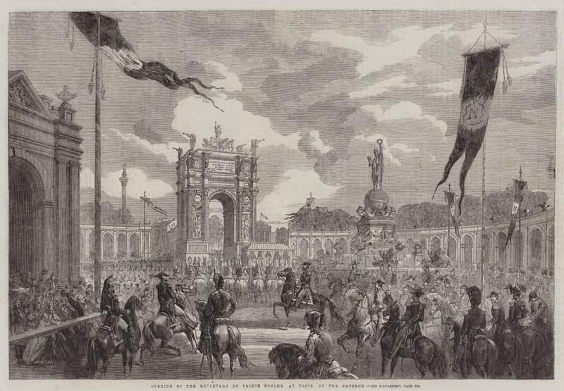 Abertura do Boulevard du Prince Eugene, em Paris, pelo Imperador de Felix Thorigny