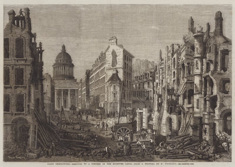 Paris Demolitions, Remoção de uma porção do Quartier Latin de Felix Thorigny