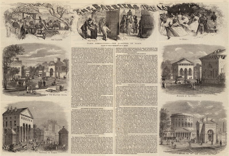 Demolições de Paris, as barreiras de Paris de Felix Thorigny