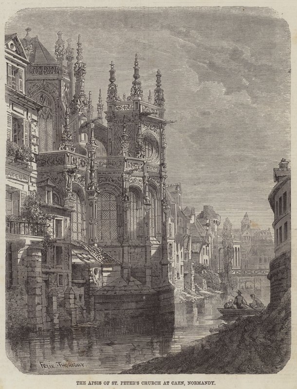 As Apsis da Igreja de São Pedro em Caen, na Normandia de Felix Thorigny