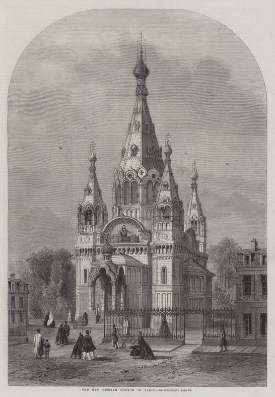 A nova igreja russa em Paris de Felix Thorigny