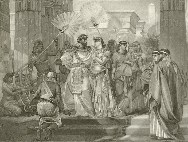 Antony e Cleópatra. Ato I, Cena I (gravura) de Felix Octavius Carr Darley