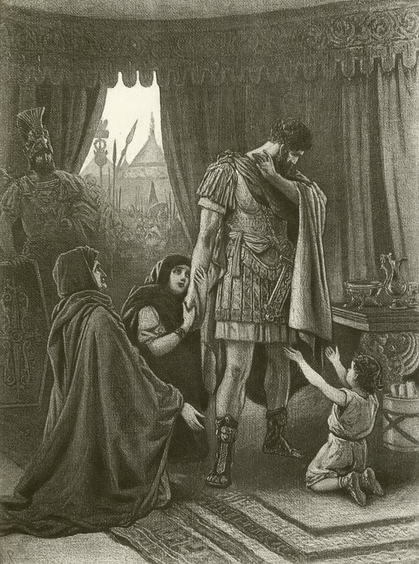 Coriolano. Ato V, Cena III (gravura) de Felix Octavius Carr Darley