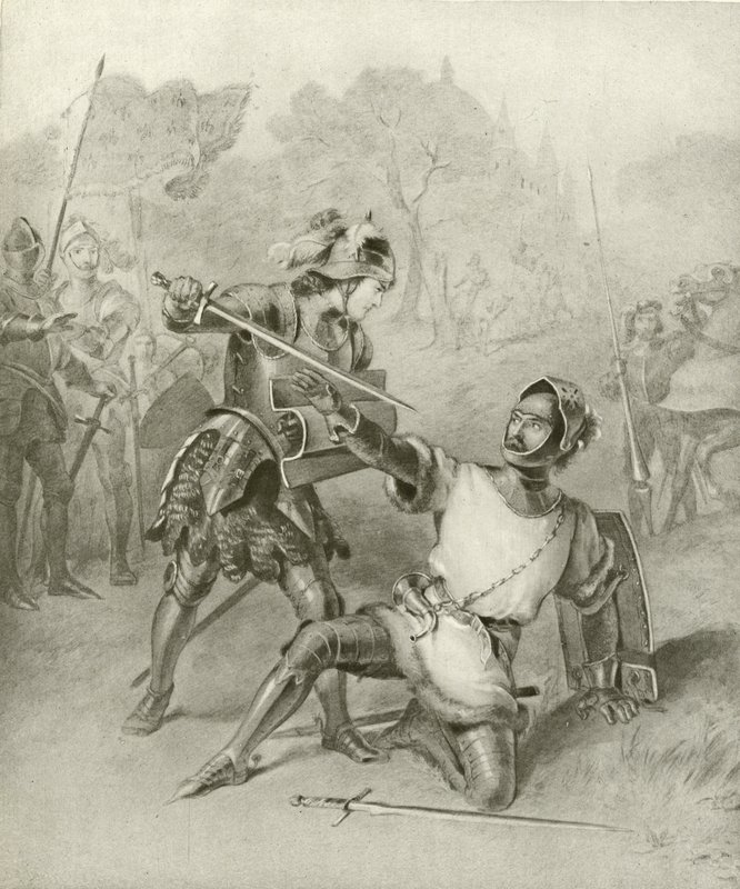 Primeira parte do rei Henrique VI. Ato I, Cena II (gravura) de Felix Octavius Carr Darley