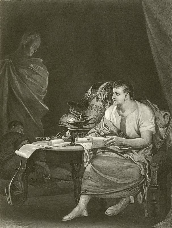 Júlio César. Ato IV, Cena III (gravura) de Felix Octavius Carr Darley