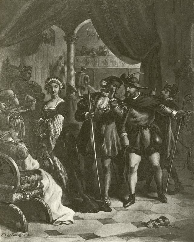 Rei Henrique VIII. Ato I, Cena IV (gravura) de Felix Octavius Carr Darley
