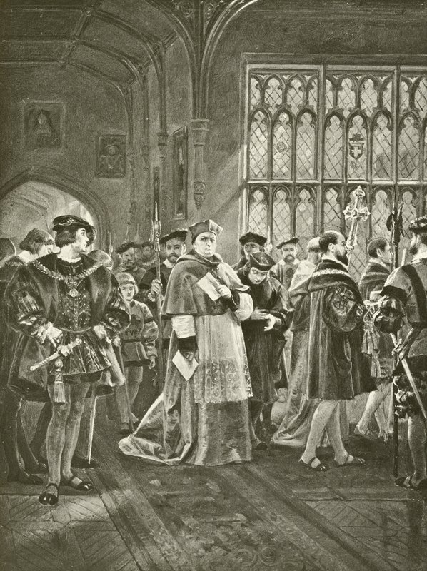 Rei Henrique VIII. Ato I, Cena I (gravura) de Felix Octavius Carr Darley