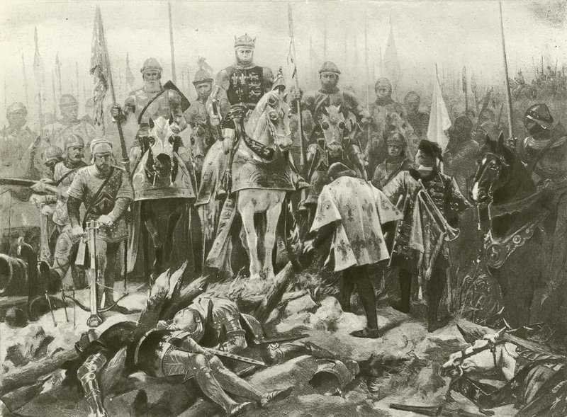 Rei Henrique V. Ato IV, Cena VII (gravura) de Felix Octavius Carr Darley