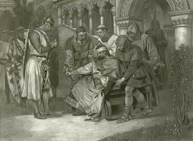 Rei João Ato V, Cena VII (gravura) de Felix Octavius Carr Darley