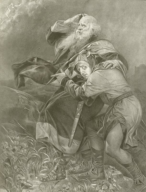 Rei Lear Ato III, Cena II (gravura) de Felix Octavius Carr Darley
