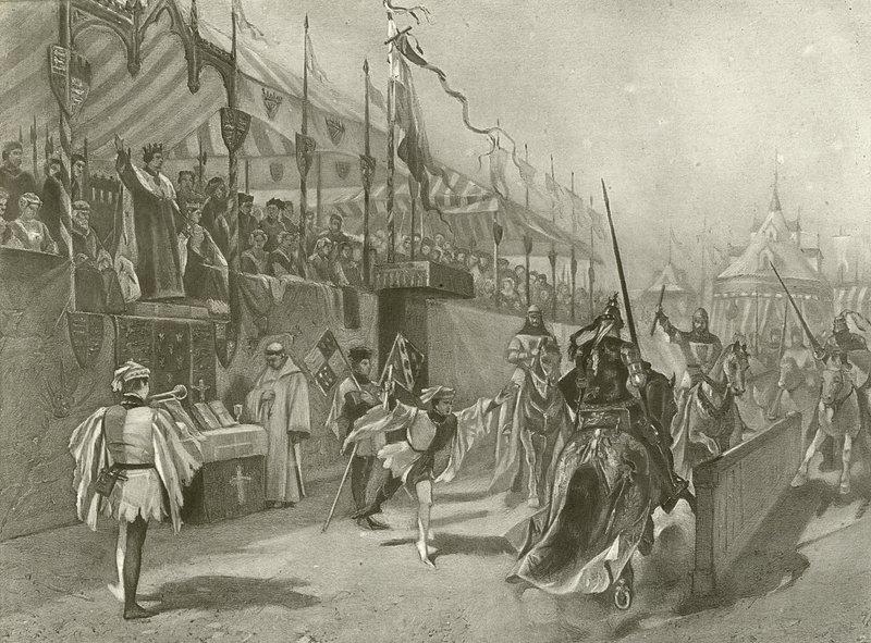 Rei Ricardo II. Ato I, Cena III (gravura) de Felix Octavius Carr Darley