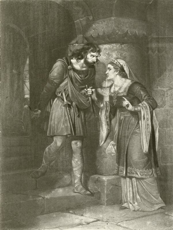 Macbeth. Ato II, Cena II (gravura) de Felix Octavius Carr Darley