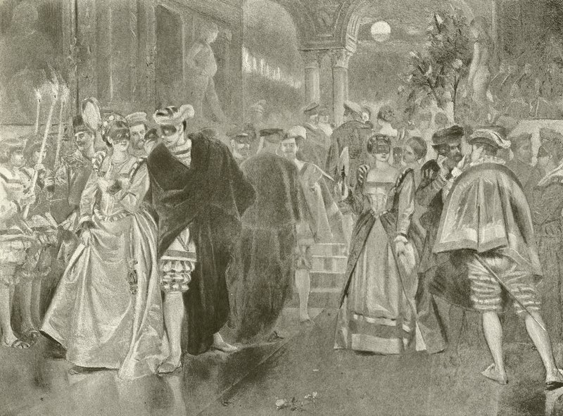 Muito barulho por nada. Ato II, Cena I (gravura) de Felix Octavius Carr Darley