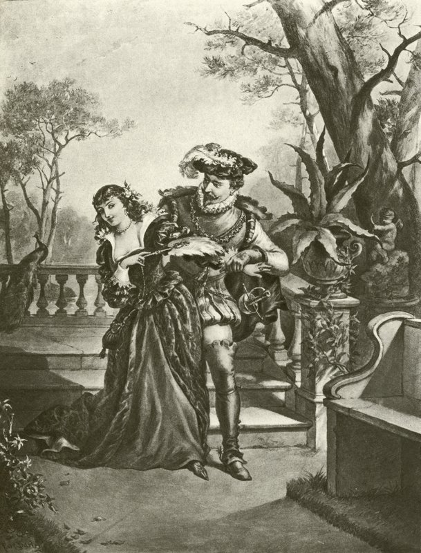 Muito barulho por nada. Ato V-Cena II (gravura) de Felix Octavius Carr Darley