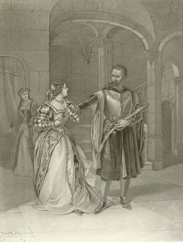 Otelo Ato IV, Cena II (gravura) de Felix Octavius Carr Darley