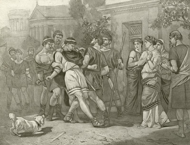 A Comédia dos Erros. Ato IV, Cena IV (gravura) de Felix Octavius Carr Darley