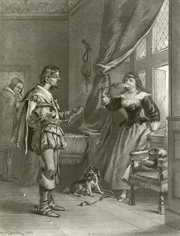 As esposas alegres de Windsor. Ato III, Cena IV (gravura) de Felix Octavius Carr Darley