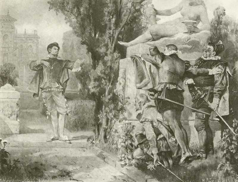 Décima Segunda Noite. Ato I, Cena V (gravura) de Felix Octavius Carr Darley
