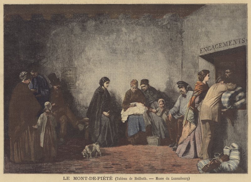 O Mont-de-Piete (A Loja De Penhores) de Ferdinand Heilbuth